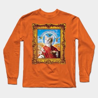 San Salvador of the Rooftops - Renaissance Painting of a Saint Long Sleeve T-Shirt